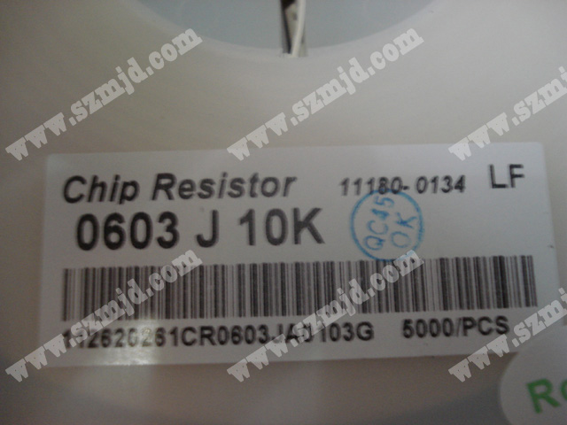 芯片電阻 chip resistor 0603 J10K