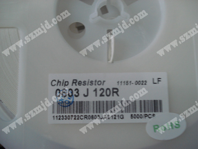 芯片電阻 Chip resistor 0603 J120R