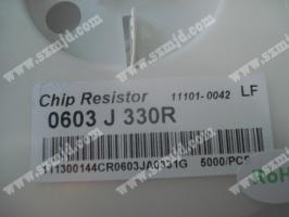 芯片電阻 Chip Resistor 0603 J330R 