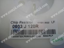 芯片電阻 Chip resistor  0603 J 120R