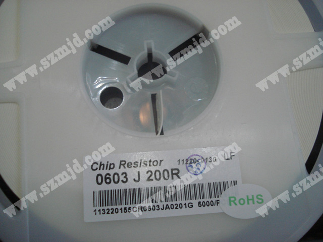 芯片電阻 Chip resistor  0603 J 200R